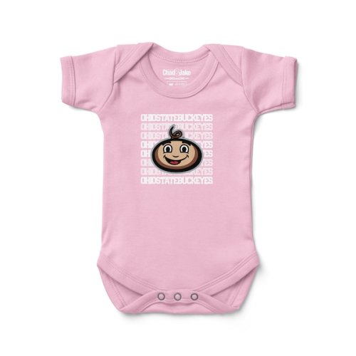 Ohio State Buckeyes Chad & Jake Newborn & Infant Baby Brutus Bodysuit – Pink