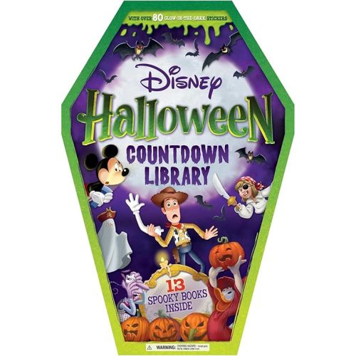 Disney: Halloween Countdown Library: with 13 Spooky Stories and 80 Glow-in-the-Dark Stickers Paperback – Sticker Book, July 30, 2024