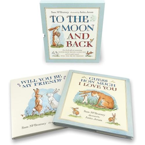 To the Moon and Back: Guess How Much I Love You and Will You Be My Friend? Slipcase Hardcover – Picture Book, September 16, 2021