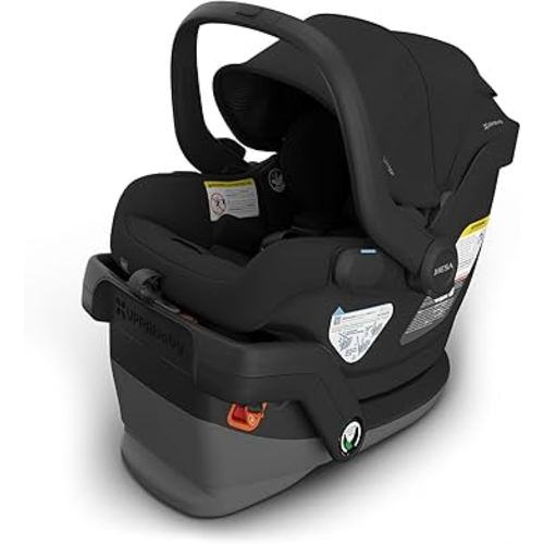 UPPAbaby Mesa V3 Infant Car Seat - Easy Installation + SmartSecure Technology - Attaches to Stroller | Base + Infant Insert Included - Jake (Charcoal)