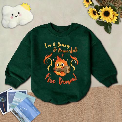 3-6 month long sleeve in forest green