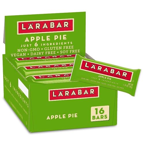 Larabar Apple Pie, Gluten Free Vegan Fruit & Nut Bar, 1.6 oz Bars, 16 Ct - 16 Count (Pack of 1)