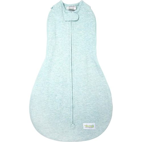 Woombie Grow with Me Baby Swaddle, Convertible Swaddle Fits Babies 0-9 Months, Expands to Wearable Blanket for Babies up to 18 Months, Lime Sorbet