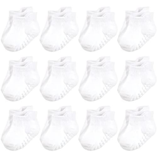 Hudson Baby Unisex Baby Non-Skid No-Show Socks