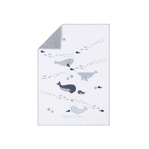 Jack Nautical Whale Baby Quilt