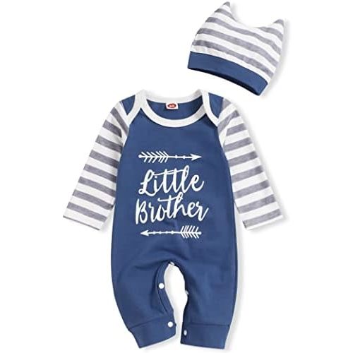 Newborn Baby Boy Romper Stripe Sleeve Outfits Jumpsuit Baby Boy Summer Clothes One Piece Romper