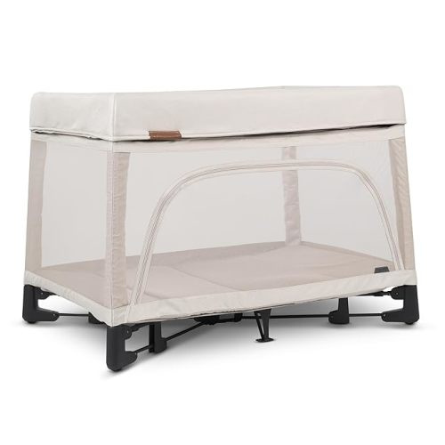 UPPAbaby Remi Playard | Deluxe 3-in-1 Portable Playard, Bedside Bassinet + Travel Crib| Mesh Bassinet, Mattress, Organic Cotton Mattress Cover + Storage Bag Included | Charlie (Sand Mélange)