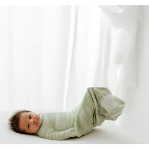 Bamboo Blend Mint Swaddle Sleep Sack - Small ( 6-12 pounds)