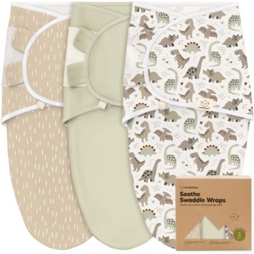 3pk Soothe Baby Swaddle 0-6 Months, Organic Baby Swaddle Sleep Sacks, Newborn, Infant Swaddle Sack