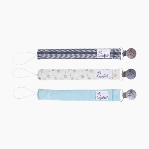 Copper Pearl Binky Clip Set - Chip