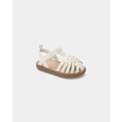 Baby Girl Every Step® First Walker Sandals - White