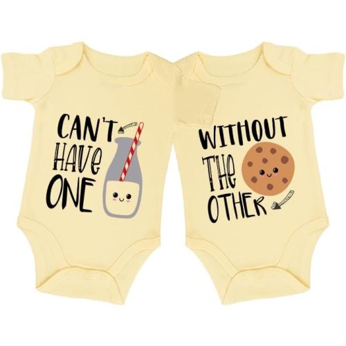 listery Twin Outfits Best Friend Bodysuit For Babies Twin Clothes Twins Bodysuit Cute Baby Buddies Outfit Boy Girl