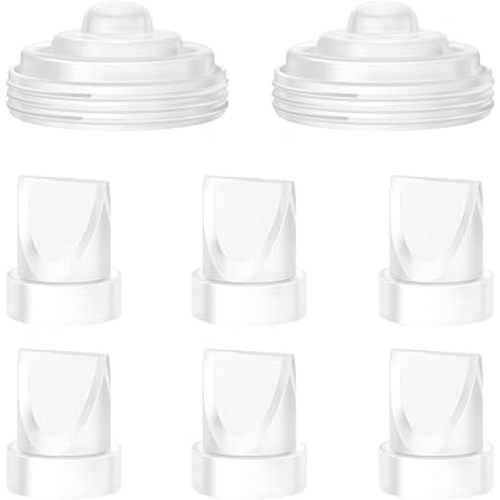 6Pcs Duckbill Valves and 2Pcs Diaphragm Compatible with Momcozy M5 Breast Pump, Breast Pump Replacement Accessories for M5 Momcozy, M5 Breast Pump Replacement Accessories