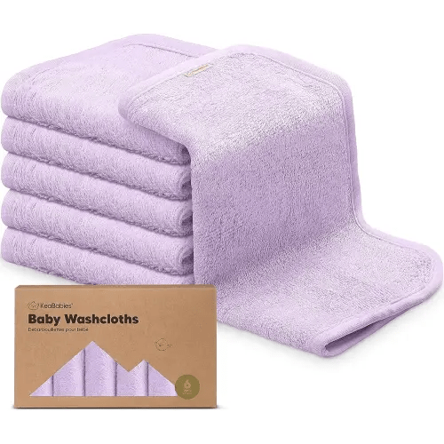 Yoofoss Luxury Bamboo Washcloths Towel Set 10 Pack Baby Wash Cloth for Bathroom-Hotel-Spa-Kitchen Multi-Purpose Fingertip Towels and Face Cloths 10