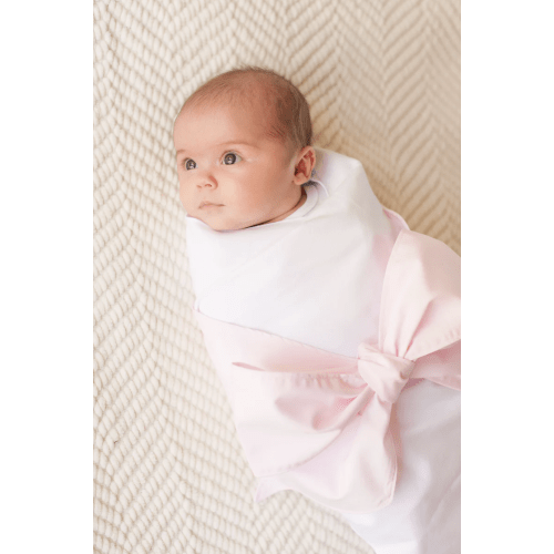 Bow Swaddle ® - Southern Blush Silk