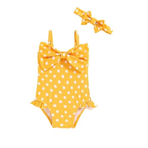 Mioglrie Toddler Baby Girl Swimsuit Infant Bathing Suits Summer Beach Swim Suit Newborn One Piece Swimwear for Girls