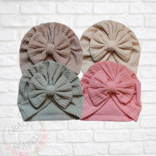 Baby with Bow, Baby Girl Bow Turban, Green Bow Hat, Baby Turban, white baby turban, Pink baby bow hat. Coming Home Hat