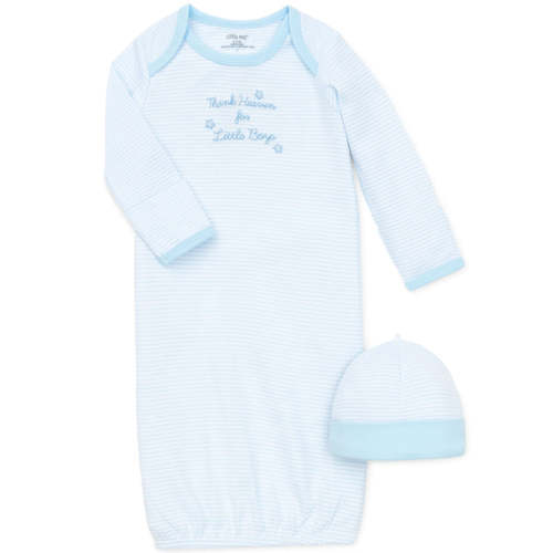 Thank Heaven for Little Boys Sleeper Gown And Hat - Little Me