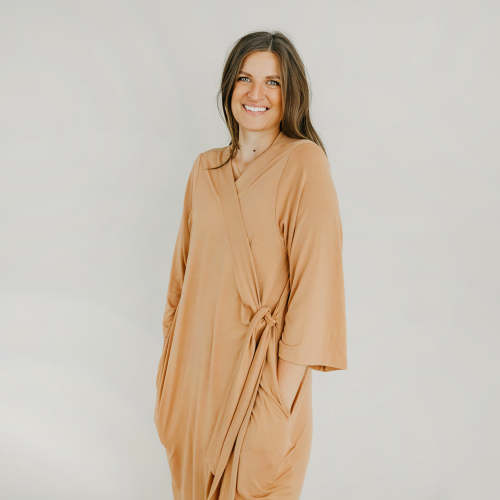 Women's Everyday Robe - Pecan, Size Large