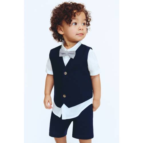 4-PIECE LINEN-BLEND DRESSY SET