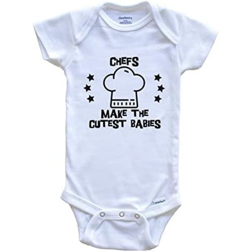 Chefs Make The Cutest Babies Funny Chef Baby Bodysuit