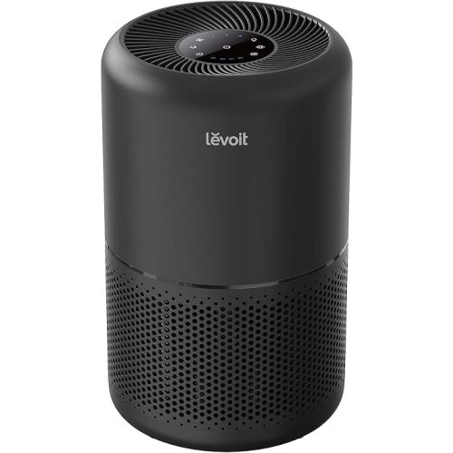 LEVOIT Air Purifier for Home Allergies Pets Hair in Bedroom, Covers Up to 1095 ft² by 56W High Torque Motor, 3-in-1 Filter with HEPA Sleep Mode, Remove Dust Smoke Pollutants Odor, Core300-P, Black