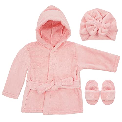 Rising Star Baby Toddler Robe Or Kids Robe for Girls and Boys - Kids & Baby Bath Robe Spa Set with Washcloth or Slippers