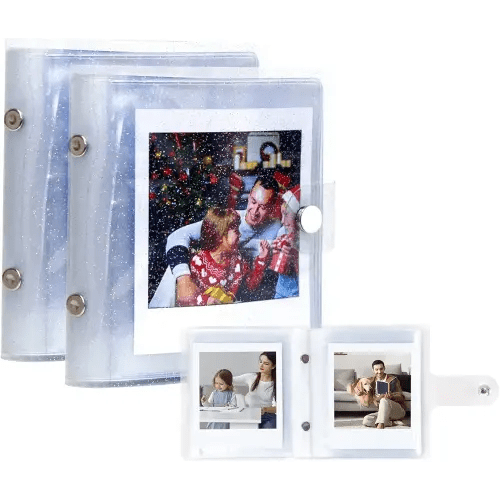 Instax Square Photo Album for Fujifilm Instax Square SQ1/SQ6/SQ10/SQ20 Camera, Kodak Mini 3 Square, Mini 3 Retro, Mini Shot 3 Square, Mini Shot 3 Square Retro Printer,Kodak 3x3 Photos(white)