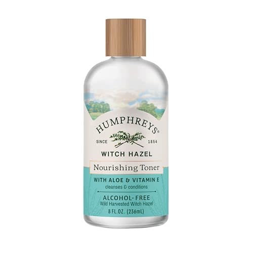 Humphreys Witch Hazel Nourishing Toner | Wild Harvested Witch Hazel & Aloe | Alcohol-Free | Natural | Hydrating | Soothing | 8 Fl Oz
