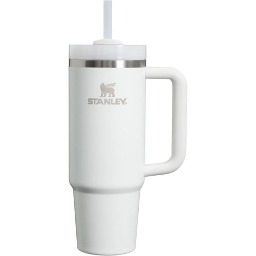 Stanley Quencher H2.0 Tumbler with Handle and Straw 30 oz | Flowstate 3-Position Lid | Cup Holder Compatible for Travel | Insulated Stainless Steel Cup | BPA-Free | Frost