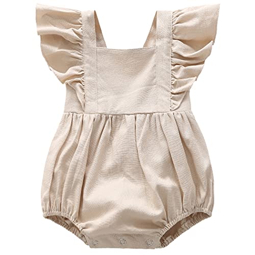 Colorful Childhood Newborn Baby Rompers Toddler Girls Denim Jumpsuits Infant Ruffles Bodysuits Folds Outfits Jean Romper