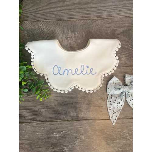 Cotton Scalloped Bib