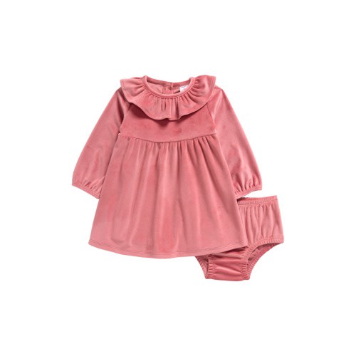 Velour Dress & Bloomers Set