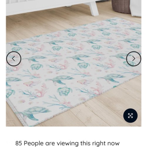 Sweet Sea Turtles Nursery Rug