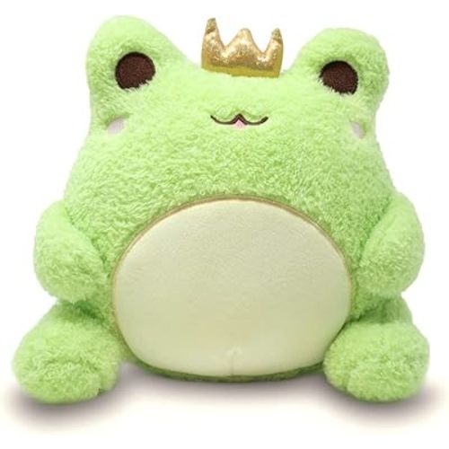 Cuddle Barn PlushGoals - Wawa The Prince Super Soft Cute Kawaii Froggie Collectible Stuffed Animal Plush Toy, 9 inches