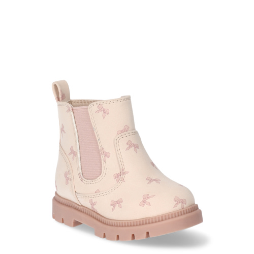 Wonder Nation Infant Girls’ Bow Chelsea Boots