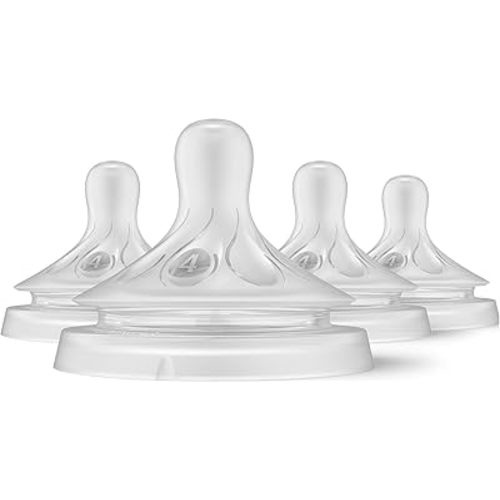 Philips Avent Natural Response Nipples, Fast Flow (Flow 4), 4-Pack, SCY964/04