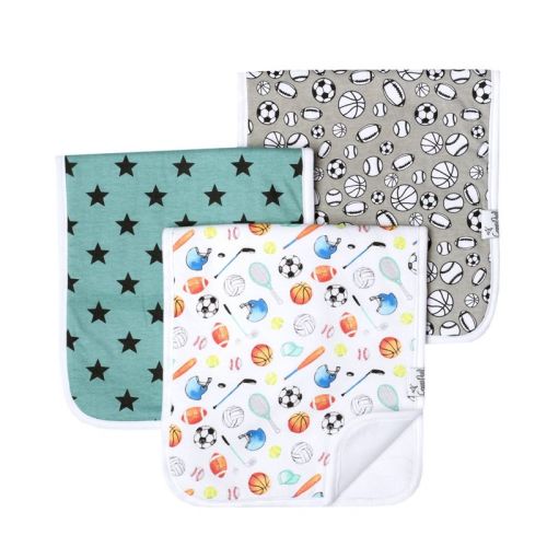 Copper Pearl Burp Cloths - 3pc