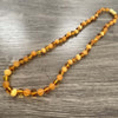 Raw Milk Polished Honey Baltic Amber Necklace - Limited Edition