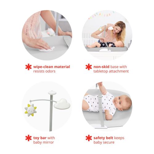 Nursery Style Wipe-Clean Changing Pad - 18 in - Grey - Skip Hop | Carter's