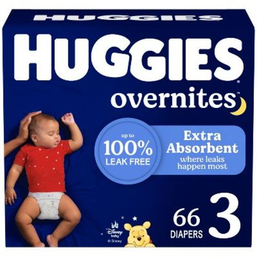 Huggies Overnites Disposable Diapers - Size 3 - 66ct