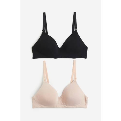 MAMA 2-Pack Padded Cotton Nursing Bras