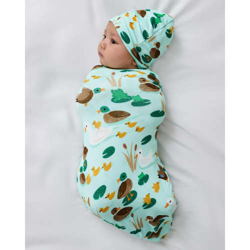 Puddle Jumpers Swaddle & Beanie Set | Little Sleepies