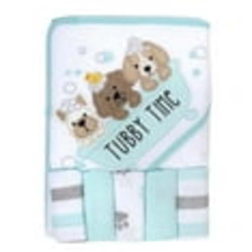 Baby Essentials 6-Pc Bath Towel & Washcloth Set for Infants