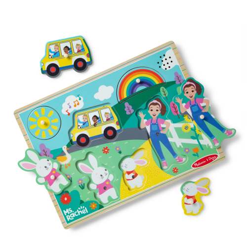 Melissa & Doug ® Ms. Rachel ™ Wooden Song Puzzle Educational Toy for Babies, Toddlers