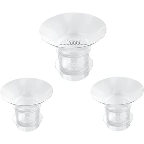 19mm Flange Inserts Compatible with Momcozy S12 Pro/S9 Pro /M5/M9/Medela/TSRETE Wearable Breast Pump,Suitable Spectra S1/S2, Reduce 24mm Shield/Flange Nipple Tunnel Down to 19mm