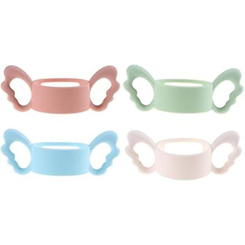 4Pcs Baby Bottles Handles Classic Feeding Bottle Easy Carry Handles Suitable for Diameter Greater Than 6cm/2.3inch