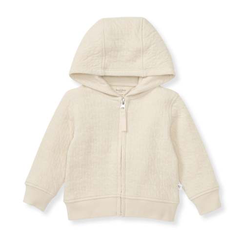 Burt's Bees Baby Organic Cotton Quilted Bee Baby Jacket - Oat, Newborn