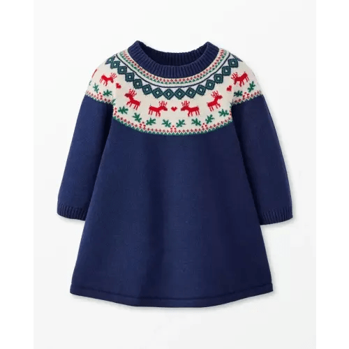 Baby Holiday Sweater Dress | Hanna Andersson