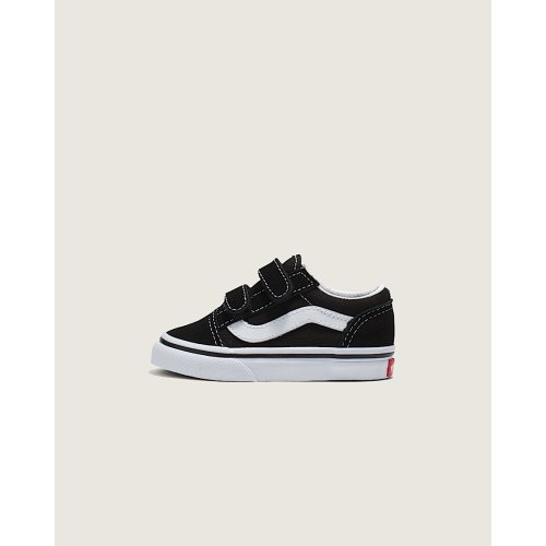 Vans | Toddler Old Skool V Black Shoes, Size 4
